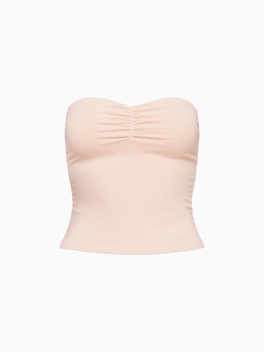 Aritzia Strapless Chill Ruched Tube Top - Blush Pink